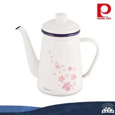 Pearl Life 櫻花系列 琺瑯手沖壺, 1個, 1.1L, 1