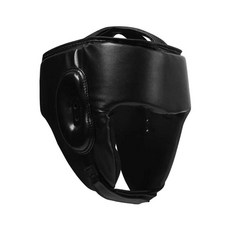 무에타이 헤드기어 태권도 훈련 보호 헬맷 복싱 격투 훈련용 얼굴 보호대 헬멧-7, 1개, L 블랙