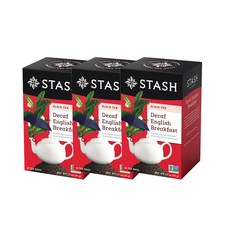 Stash Tea 無咖啡因英式早餐紅茶 18 包, 3個, 36克