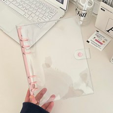 청년토이 A5 6공 컬러 PVC 투명바인더, 속지없음, 1개, 그린