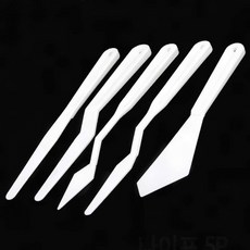 파레트나이프세트 파레트나이프 유화 아크릴 스패츌러 혼합 물감 5p 그림, 1개