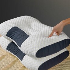 솜느 듀얼톤 목편한 숙면 베개, 1개, 아이보리