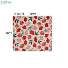 保鮮蜂蠟紙 可重複使用, 1個, 小號 隨機圖18*20cm