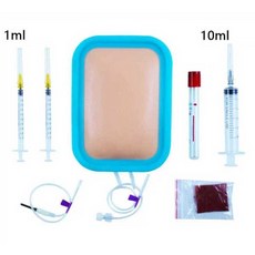 주사 연습 실리콘 스킨 인공 피부 토니켓 연습용 모형, 1개