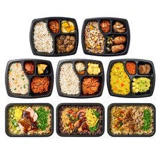굿스푼 저당 양많은 고기 덮밥 솥밥 도시락 3종+고기반찬 도시락 5종 관리식단 배달, 1개
