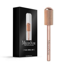 네일드릴비트 각질 제거 파츠 멜로디수지 안전 네일 드릴 비트 332 부드러운 원형 상단 대형 배럴 카바이드 매니큐어 페디큐어 큐티클 젤 폴리싱용 초보자용 로즈 골드 시리즈 비트, Medium-M, Purple, 1