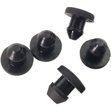 10Pcs 블랙 솔리드 실리콘 고무 캡 2.5mm 4mm T형 플러그 커버 스냅온 개스킷 블랭킹 엔드 캡 씰 스토퍼색상 3.5mm솔리드 10Pcs, 3mm(solid 10pcs)