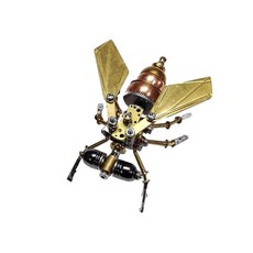 3D 금속 모델 키트 퍼즐 스팀펑크 전기 기계 조립 DIY 선물 공예 취미 남성용 크리스마스 장식 곤충 황동 날아라