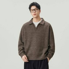 長袖 polo衫 男 寬鬆 中年 翻領 運動 休閒 上衣