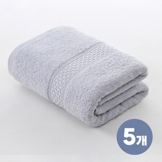 Shipshape 편안한 순면 호텔수건 130g 35*75cm 일상수건 청소수건, 5개, 그레이