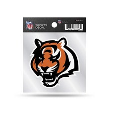 Rico Industries NFL 잭슨빌 재규어 10.2cm x 10.2cm 스몰 스타일 데칼 팀 색상, Cincinnati Bengals