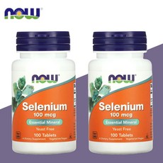 나우푸드 셀레늄 100mcg 100정, 2팩