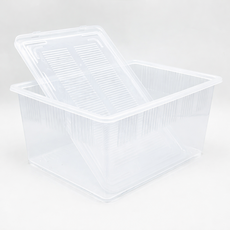 [JIF 적재형 대형 사육장 버전2] 크레스티드 게코 도마뱀 환기 최적화 사육장, 투명, 몸통+뚜껑