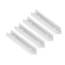 트랙 교차로 키트 목공 슬롯 마이터 지그 더블 프로파일 DIY 도구 19mm, Silver 4pcs
