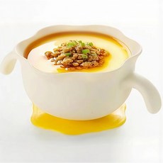 嬰兒輔食碗兒童吃飯吸盤碗寶寶雲朵蛋花硅膠餐盤自主進食母嬰用品, 1個, 1個, 升級款手柄蛋花碗