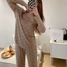 SPLENDID 笑臉印花長袖睡衣套裝 舒適家居服 多款顏色
