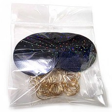 Bead 공예재료 스팽글 비즈+O링 (50장+50개) 한세트 컬러선택, 블랙홀로그램, 1개