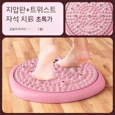 하루 10분 발지압 트위스트 보드 허리 운동 홈트 기구, C. 플래그십 레지토트 핑크