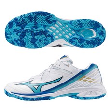 Mizuno 寬楦羽球鞋 WAVE CLAW 3 71GA244302，舒適避震，耐磨防滑，提升羽球運動表現