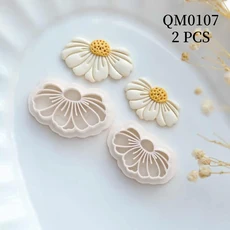 폴리머 클레이 커터 링 소프트 도자기 귀걸이 금형 DIY 세라믹 쥬얼리 펜던트 도구 예술용품, 02 02