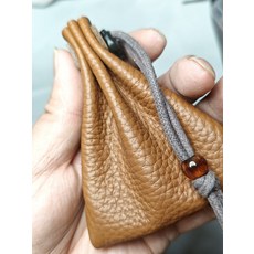 頭層軟牛皮 文玩收納袋 手把件保護袋 隨身掌袋 純手工縫製