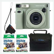 후지필름 INSTAX 와이드 400 즉석 카메라 - 세이지 그린, Camera + 2 Wide Twin Packs/CC1