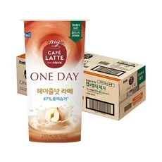 매일마이카페라떼 원데이 로어슈거 헤이즐넛 라떼 210ML 10 ja유통