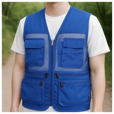 초경량 메쉬 레저 조끼 L(블루)