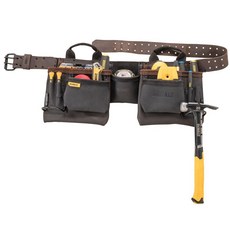 DEWALT得偉頂級工匠皮革電工皮帶工具腰包 - 電工腰帶套件, 級工匠皮革電工腰帶套件, 1個