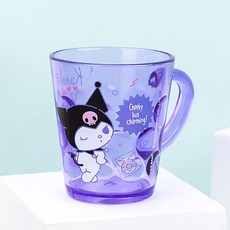 릴팡 산리오 투명 도트 포차코 양치컵 230ml, 1개, 혼합색상