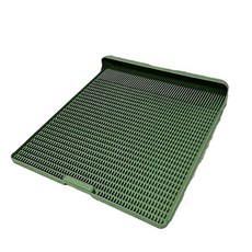 寵物一體式狗狗廁所 附腳墊 易清潔, 一體式狗廁所 - 綠色M, 1個