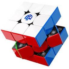 Bukefuno GAN V100 Maglev UV 3x3 마그네틱 매직 큐브 스피드 퍼즐 GANV100 스티커 없는 M 3x3x3 Gans 플래그십 (UV 코팅 광택), Bukefuno GAN V100 Maglev UV 3x