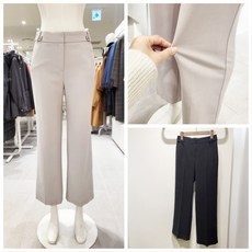 올리비아로렌 비죠 포인트 뒷밴딩 스판 와이드 팬츠 nc청주점 vocdl5s1311