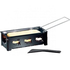 Rosenstein Söhne 라끌렛 치즈 전기 그릴 휠 미니 라클렛 1인용 접이식 티라이, 1개