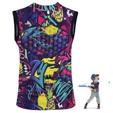 그레이스풀큐브 야구 가슴 보호대 청소년 패딩 축구 셔츠 청소년 티셔츠 라크로스 및 골키퍼용 셔츠 옐로우 YM 450647, 핑크 450647