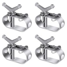 NQEUEPN 수영장 커버 윈치 4개 튼튼한 수영장 커버 래칫 튼튼한 알루미늄 케이블 타이트너 윈치 겨울 지상 수영장 고정용, NQEUEPN 수영장 커버 윈치 4개, 튼튼한 수영장