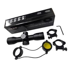 스코프 4X30 링마운트 세트 알로이 Toy Sight 완구전용, 1개, BK