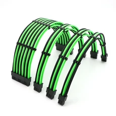 기본 연장 케이블 키트 - 180도 단일 슬리브 ATX 24핀 CPU 4+4핀 GPU 6+2핀 GPU 6핀 전원 연장 케이블., 04 Type-4, 04 As Imgae