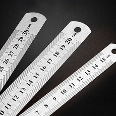 스틸자 스텐 쇠 자 철자 측정용 눈금자 30cm, 1개