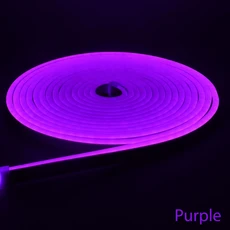 DIY 6mm 좁은 네온 LED 라이트 스트립 2835SMD IP67 방수 소프트 바 모양 dc12 v 실내 및 장식, 07 Purple, 02 1미터