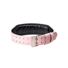 FITTERGEAR 24皮革健身腰帶男女款 XS-XL 深蹲 硬舉 護腰帶 健美 運動護具 耐用, 粉色,M號