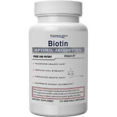 슈페리어랩스 바이오틴 비오틴 Biotin 5000mcg 120캡슐, 1개