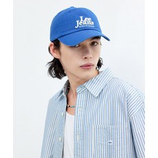 LEE 리진스 레터링 볼캡 블루, FREE