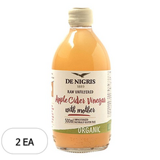 데니그리스 유기농 사과식초, 500ml, 2개