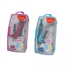 마패드 키즈 컴퍼스 8종 문구세트 (콤파스+연필+지우개+삼각자2+각도기+직자+연필깎이), 개