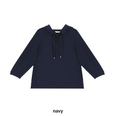 지센 여성 오피스 데일리 직장인 패치 후드 7부 티셔츠 LSTSP352 DN 34326791DH6032849, 다크네이비 90