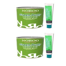 노루페인트 목재 철재 자동차용 보수제 그린퍼티 1L, 2개