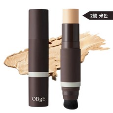OBgE 自然遮瑕粉底棒 輕薄透氣 持久遮瑕 打造自然無瑕妝容, 米色, 1個