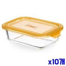 370ml 직사각형 유리밀폐용기 x10개 99984ea 1(pc), 1개