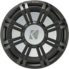 키커 45KM102 10인치 350와트 마린 보트 서브우퍼 서브 KM10+차콜 그릴 와드 LED 포함, 키커 45KM102 10인치 350와트 마린 보트 서브